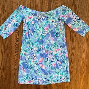 Lilly Pulitzer Laurana Bennet Blue Celestial Seas Dress Size Large